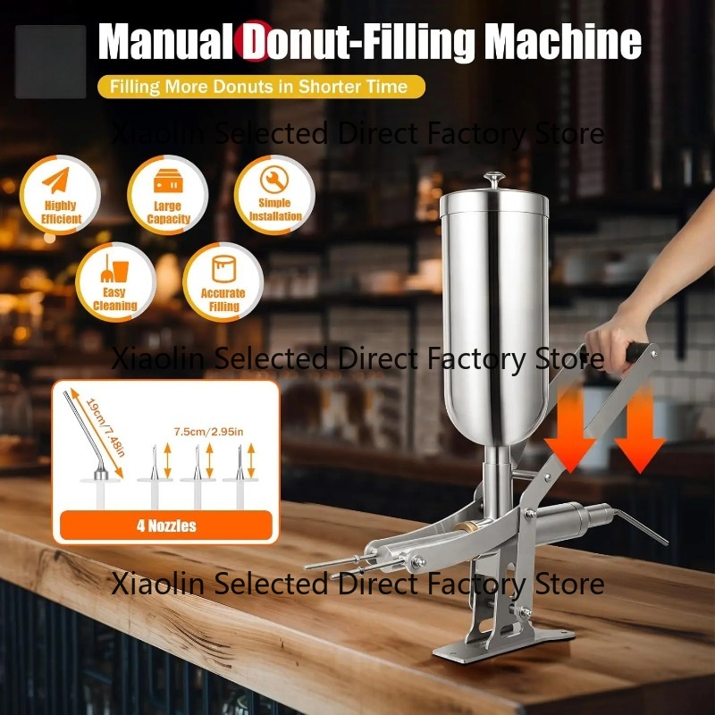 Electric Churro Maker Machine - เครื่องทำชูโรแบบแมนนวล 5 ลิตร, เครื่องบรรจุโดนัทสแตนเลส, เครื่องบรรจุโดนัทผลไม้ลาตินสำหรับร้านเบเกอรี่และร้านอาหาร