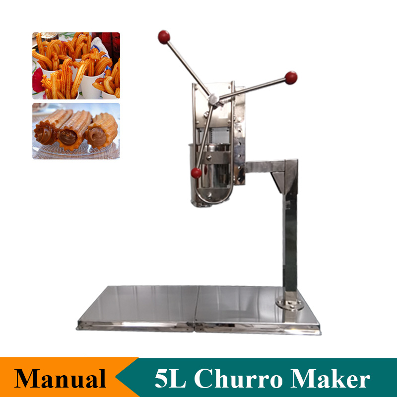 Electric Churro Maker Machine - เครื่องทำชูโรแบบมือหมุน 5 ลิตร รุ่น Commercial Manual