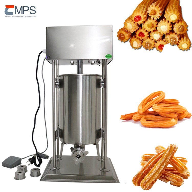 Electric Churro Maker Machine - เครื่องทำชูโรส์ไฟฟ้าเชิงพาณิชย์ เครื่องทำชูโรส์สำหรับร้านอาหารและเครื่องดื่ม เครื่องทำชูโรส์แบบบิดสไตล์ละติน ผลไม้ ชูโรส์สเปน