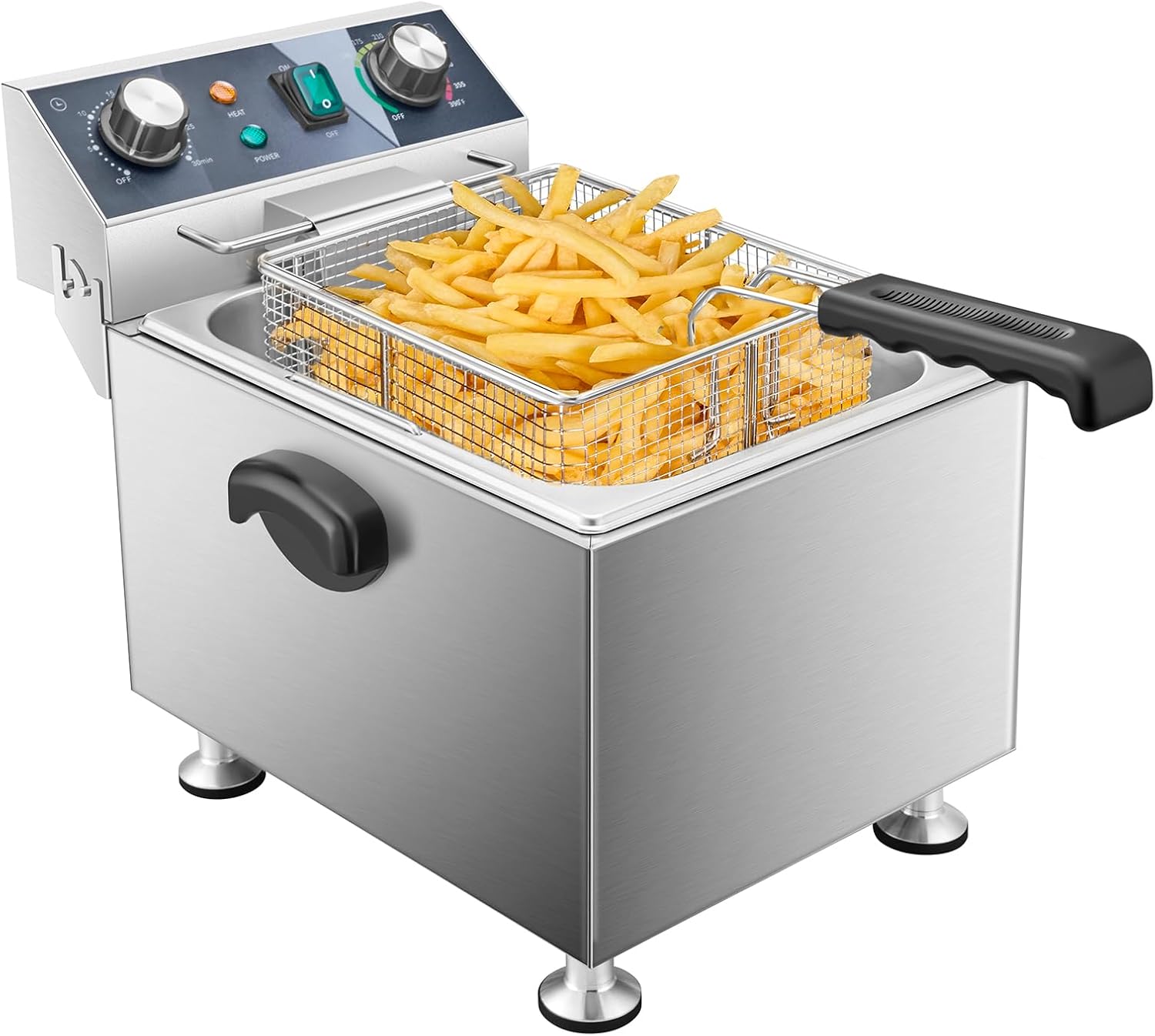 Fryer Basket Commercial Stainless - หม้อทอดไฟฟ้า - ความจุ 13 ลิตร (13.7