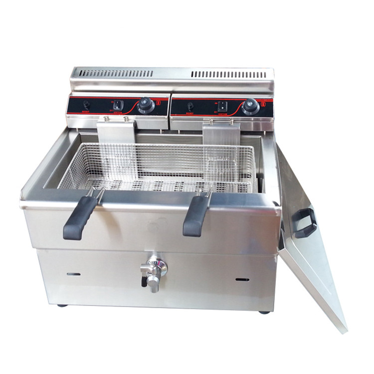 Commercial Gas Deep Fryer Propane - เตาทอดแก๊สเชิงพาณิชย์ ขนาด 40 ลิตร สแตนเลส 1