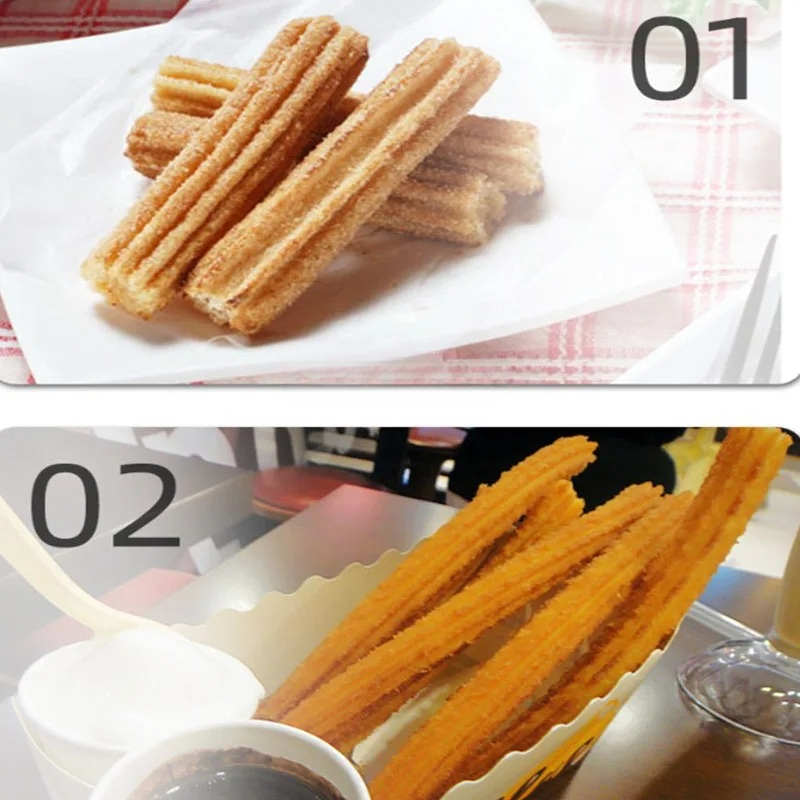Electric Churro Maker Machine - เครื่องทำชูโรสขนาดเล็ก สแตนเลส แนวตั้ง ความจุ 2 ลิตร