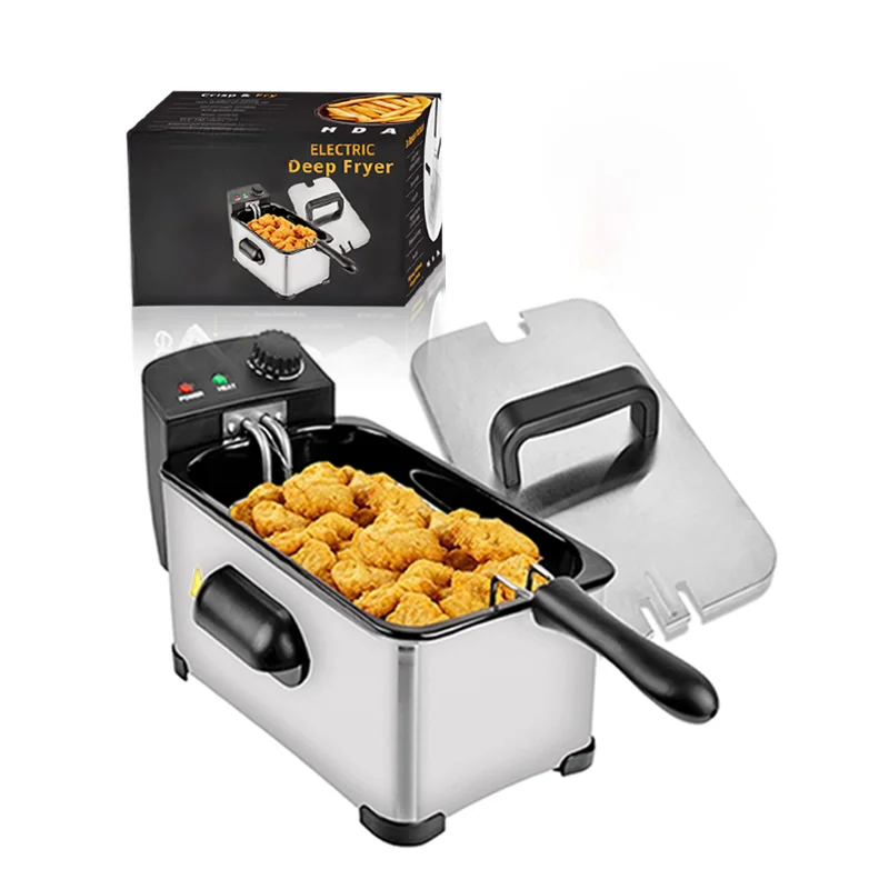 Countertop Deep Fryer With Timer - เครื่องทอดไร้น้ำมันสำหรับร้านอาหารไก่ทอดเครื่องตั้งเวลา3L แบบพกพา