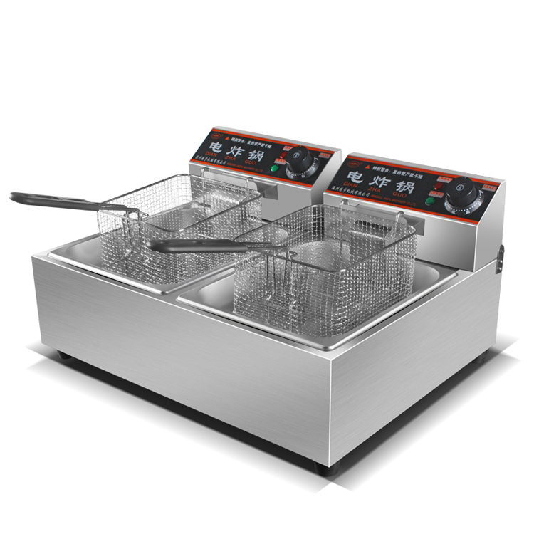 Fryer Basket Commercial Stainless - 2026 CY-82E หม้อทอดไฟฟ้าเชิงพาณิชย์ 8 ลิตร หม้อทอดสเตนเลสสตีล