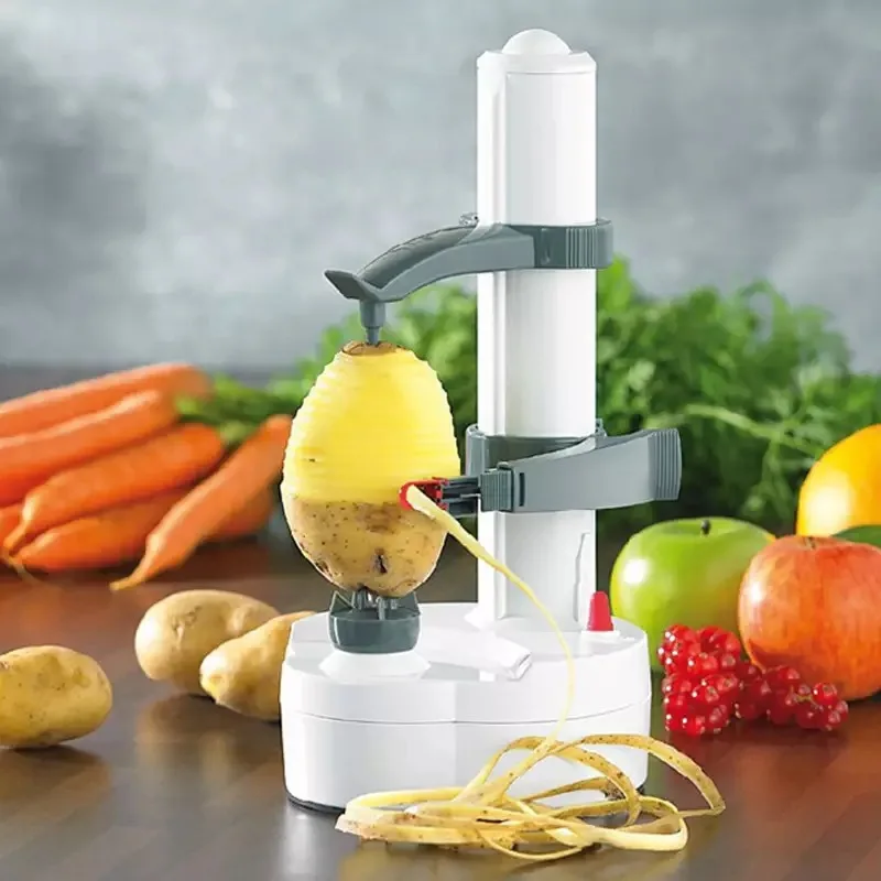 Commercial Potato Peeler Machine - สแตนเลสสตีลเครื่องปอกเปลือกไฟฟ้าอัตโนมัติเครื่องปอกผลไม้ที่ตัดผักสามใบมีดมันฝรั่ง Peeler เครื่อง