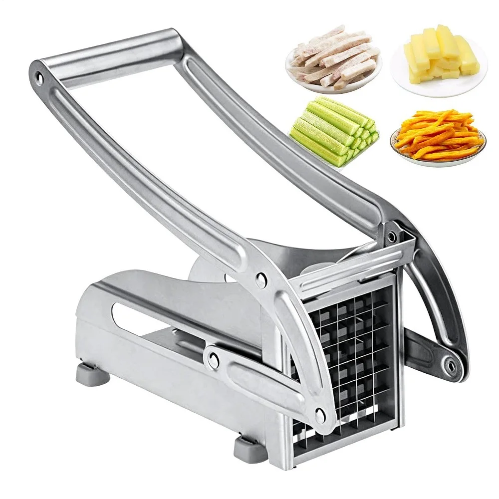 Commercial French Fry Cutter - เครื่องตัดมันฝรั่งแบบมือหมุน สแตนเลส สำหรับทำเฟรนช์ฟรายส์ เครื่องหั่นมันฝรั่ง เครื่องทำมันฝรั่งทอด เครื่องสับเนื้อ