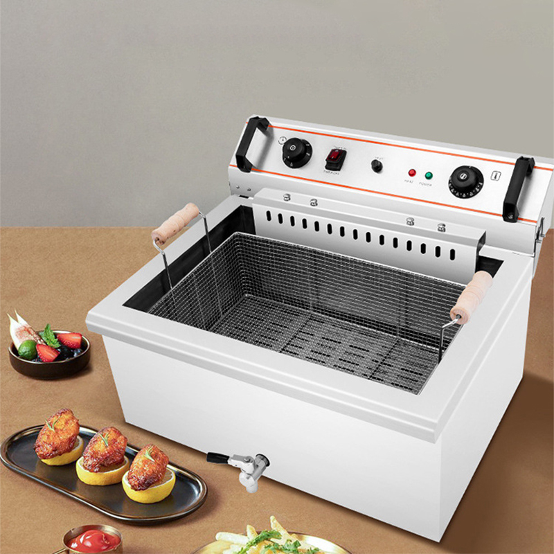 Electric Fryer Commercial 20L - หม้อทอดไฟฟ้าขนาด 20 ลิตร/30 ลิตร สำหรับเฟรนช์ฟรายส์ ไก่ทอด
