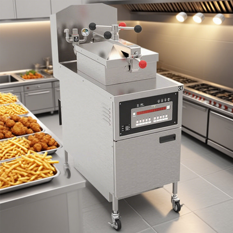 Pressure Fryer Commercial Chicken - เครื่องทอดไก่แบบใช้แรงดันไฟฟ้า พร้อมระบบควบคุมอัจฉริยะ สำหรับครัวเชิงพาณิชย์