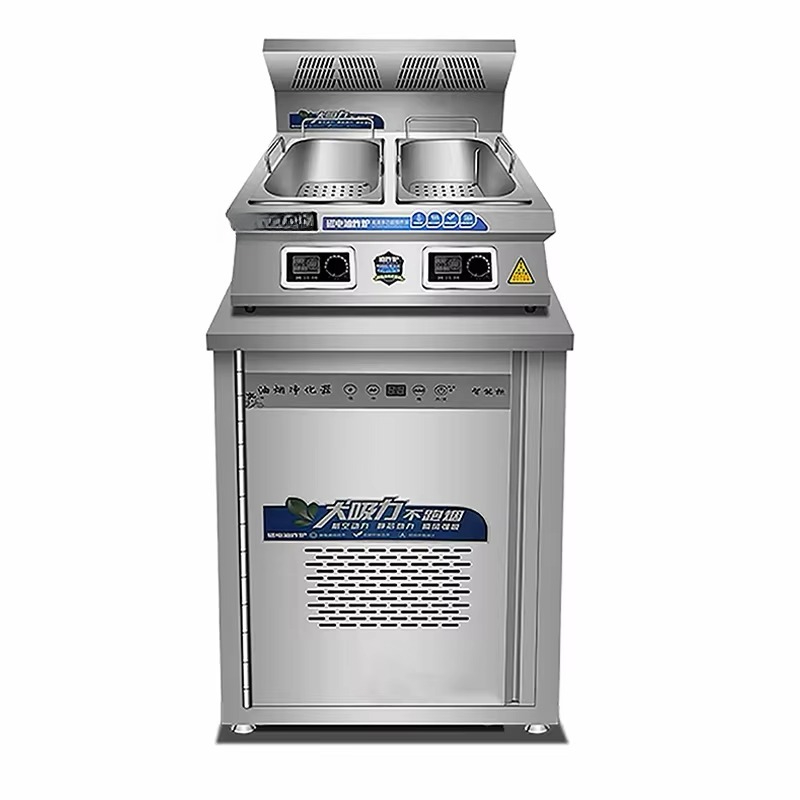 Electric Fryer Commercial 20L - คุณภาพสูง 20L 2 กระป๋อง 2 ตะกร้าร้านอาหารหม้อทอดไฟฟ้ากระทะ