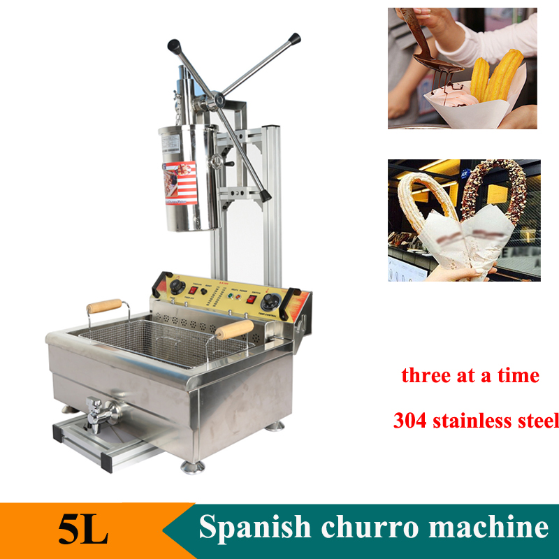 Electric Churro Maker Machine - เครื่องทำชูโรสไฟฟ้า5L ทำอุปกรณ์ทำขนม5L ขนมขบเคี้ยว