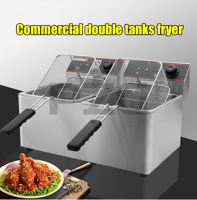 Countertop Deep Fryer With Timer - เครื่องทอดไฟฟ้าแบบตั้งโต๊ะ สเตนเลสสตีล ขนาด 11 ลิตร +