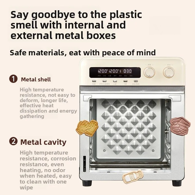 Electric Fryer Commercial 20L - หม้อทอดไร้น้ำมันอเนกประสงค์ขนาด 20 ลิตร เตาอบไฟฟ้าอเนกประสงค์แบบครบวงจร เตาอบตั้งโต๊ะสำหรับการอบและย่างไก่ทั้งตัว