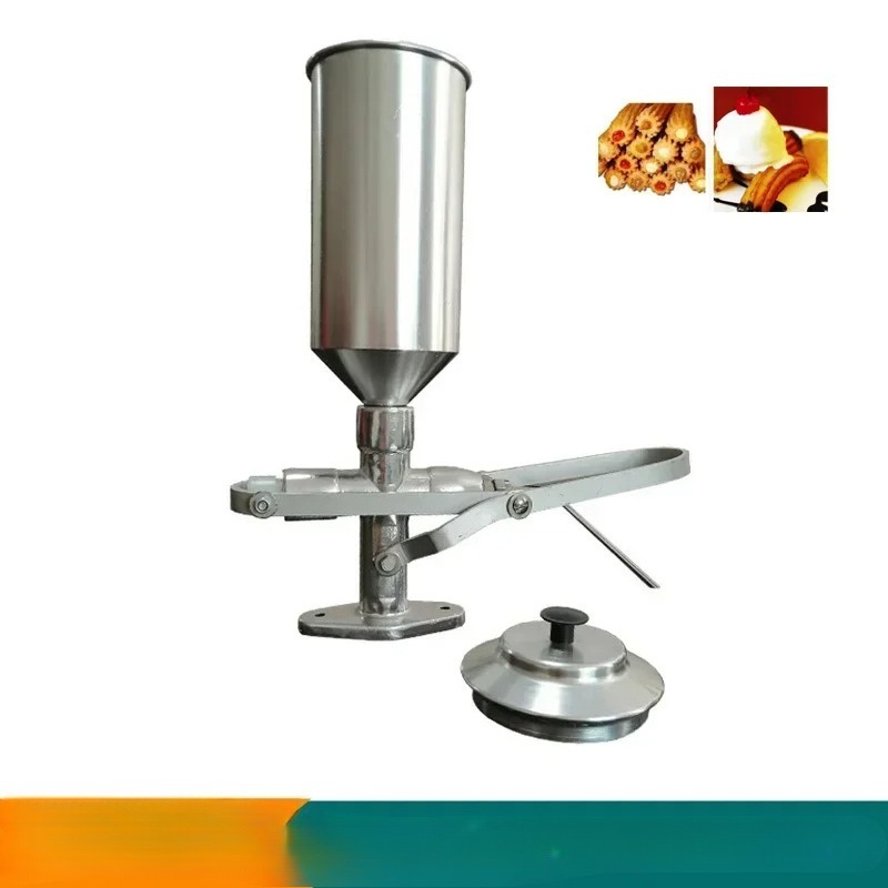 Electric Churro Maker Machine - เครื่องบรรจุครีมแบบมือหมุนสำหรับทำชูโรส เครื่องบรรจุครีมและแยมเชิงพาณิชย์สำหรับครัวขนาด 1.8 ลิตร เครื่องทำไส้ชูโรสสไตล์สเปน