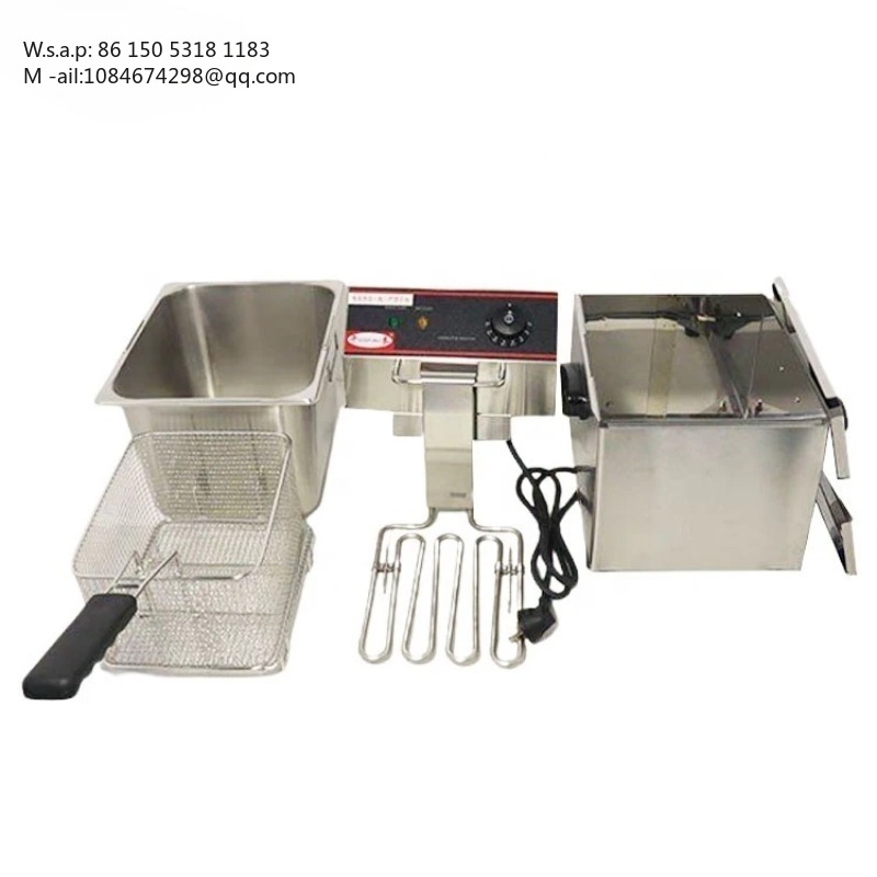Commercial Donut Fryer Electric - หม้อทอดไฟฟ้าอัตโนมัติเชิงพาณิชย์ ถังสแตนเลส 8 ลิตร หม้อทอดโดนัทอุตสาหกรรม ประสิทธิภาพสูง