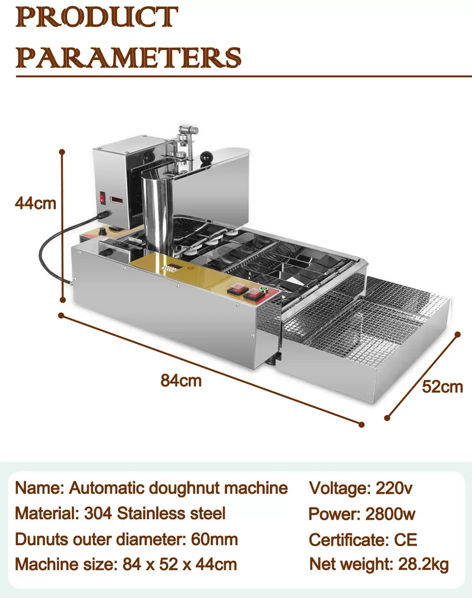 เครื่องทำโดนัทไฟฟ้าขนาดเล็กแบบ - Commercial Donut Fryer Electric บทวิจารณ์และราคา