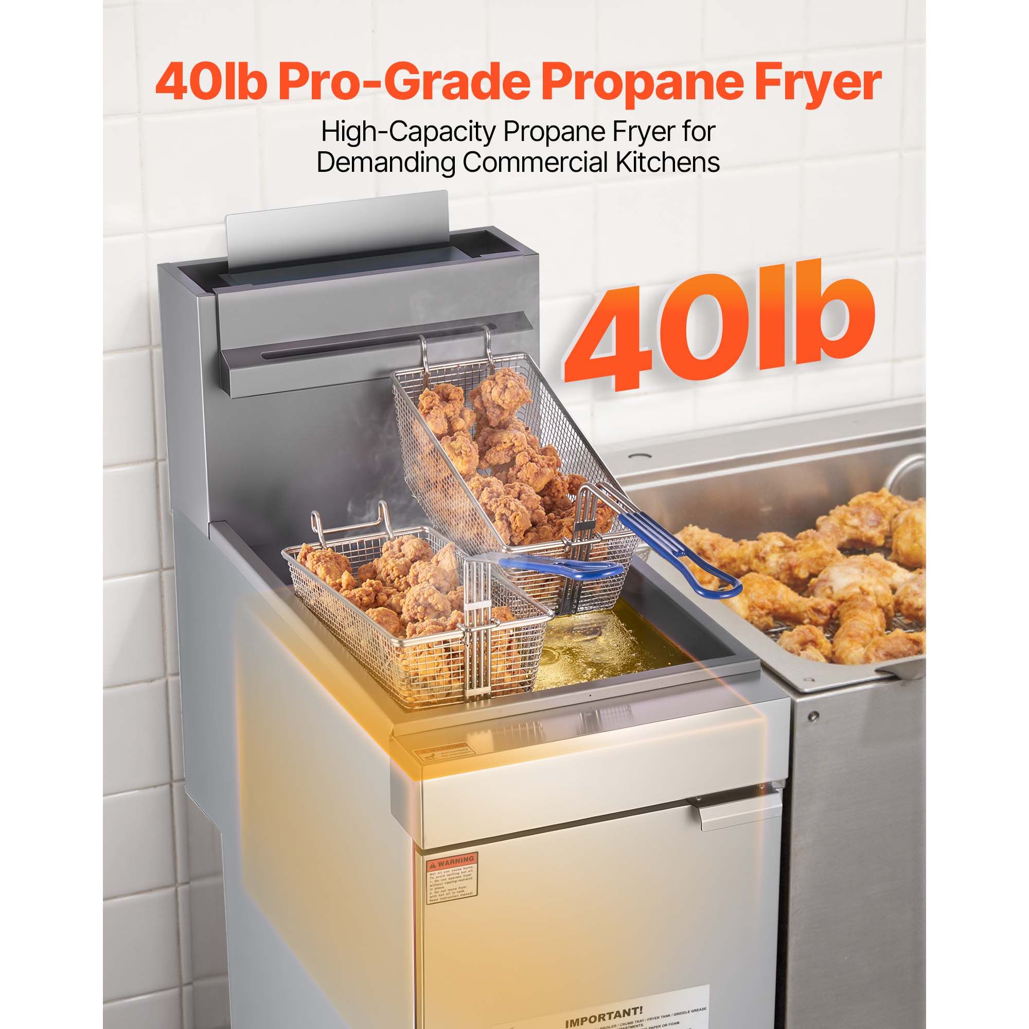 หม้อทอดเชิงพาณิชย์, หม้อทอด 3  - Commercial Gas Deep Fryer Propane บทวิจารณ์และราคา
