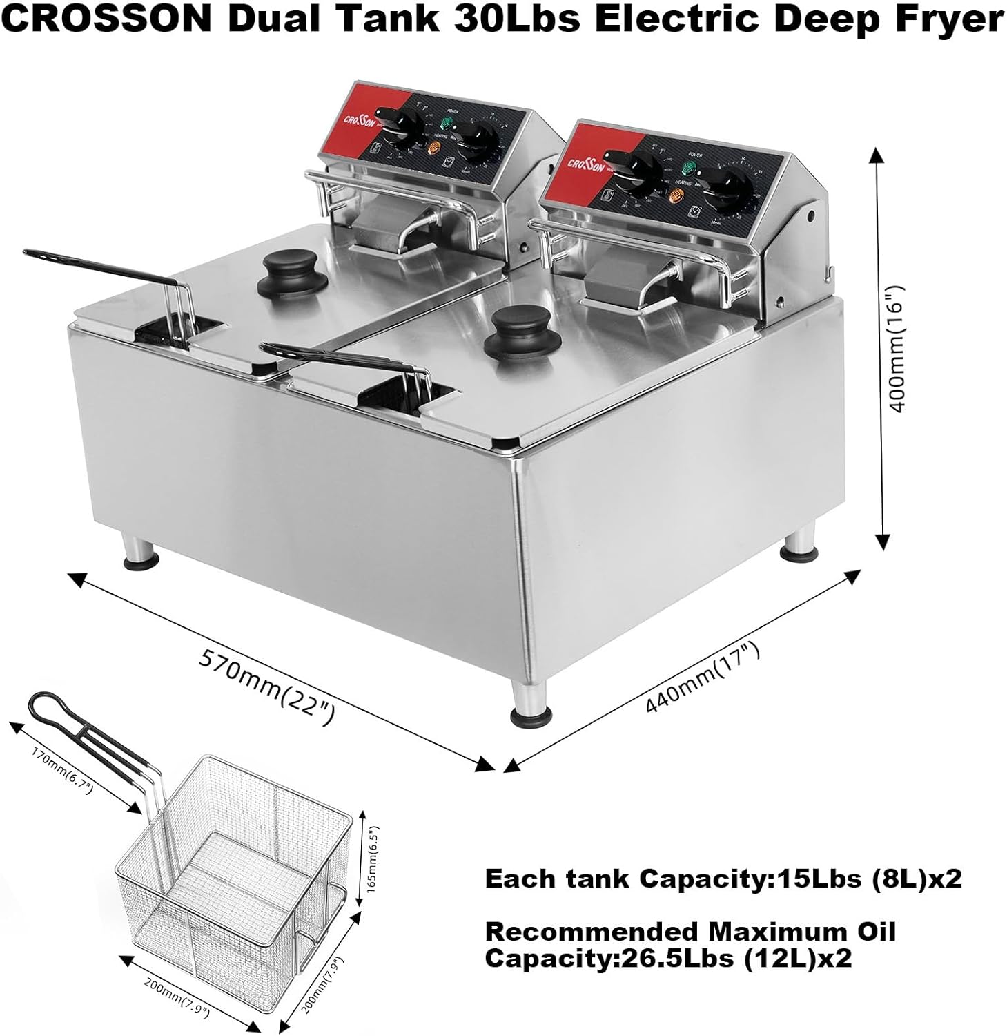 สำหรับเครื่องทอดไฟฟ้า CF-30 ขน - Countertop Deep Fryer With Timer บทวิจารณ์และราคา