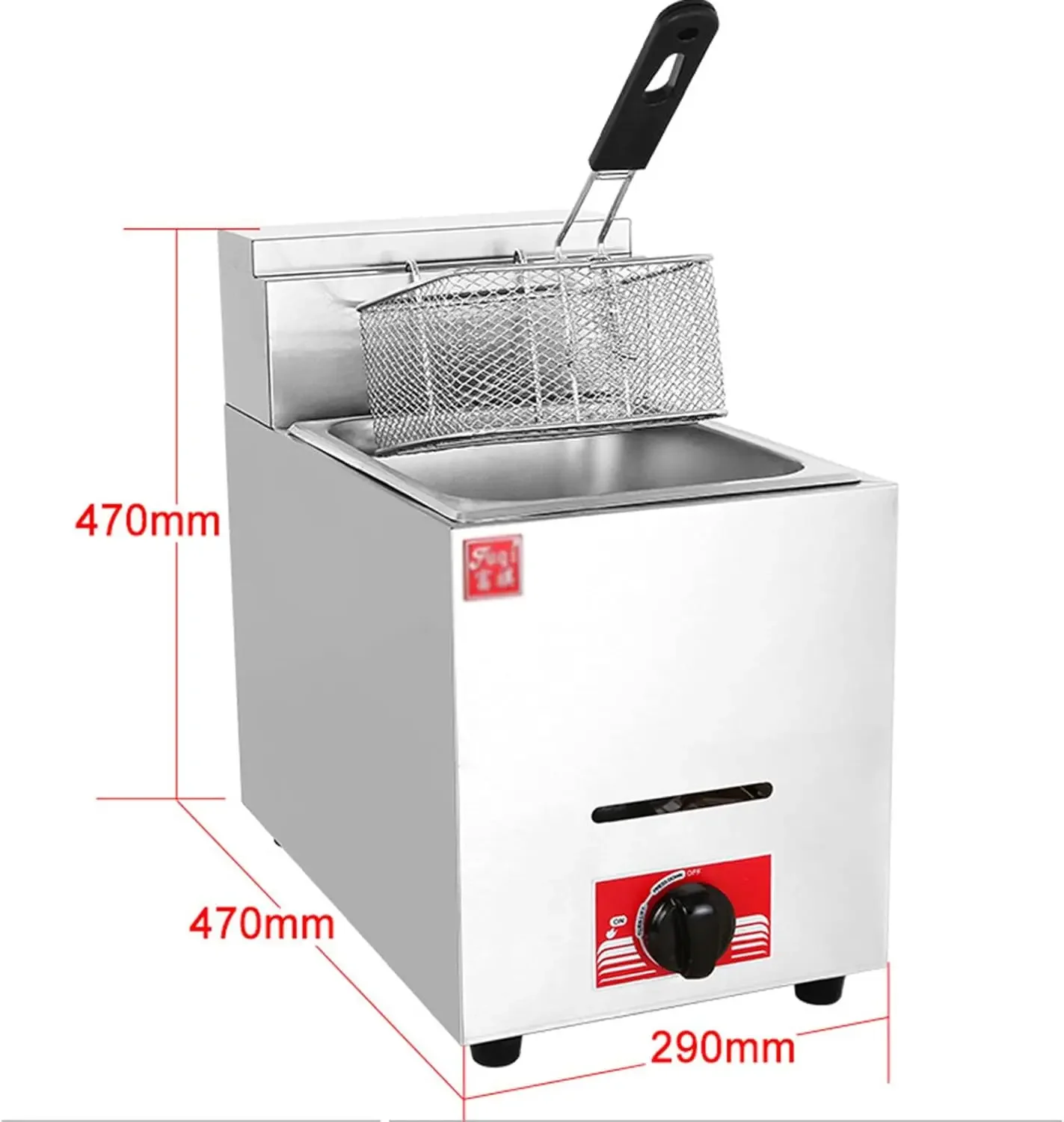 เตาทอดแก๊สเชิงพาณิชย์แบบตั้งโต - Commercial Gas Deep Fryer Propane บทวิจารณ์และราคา