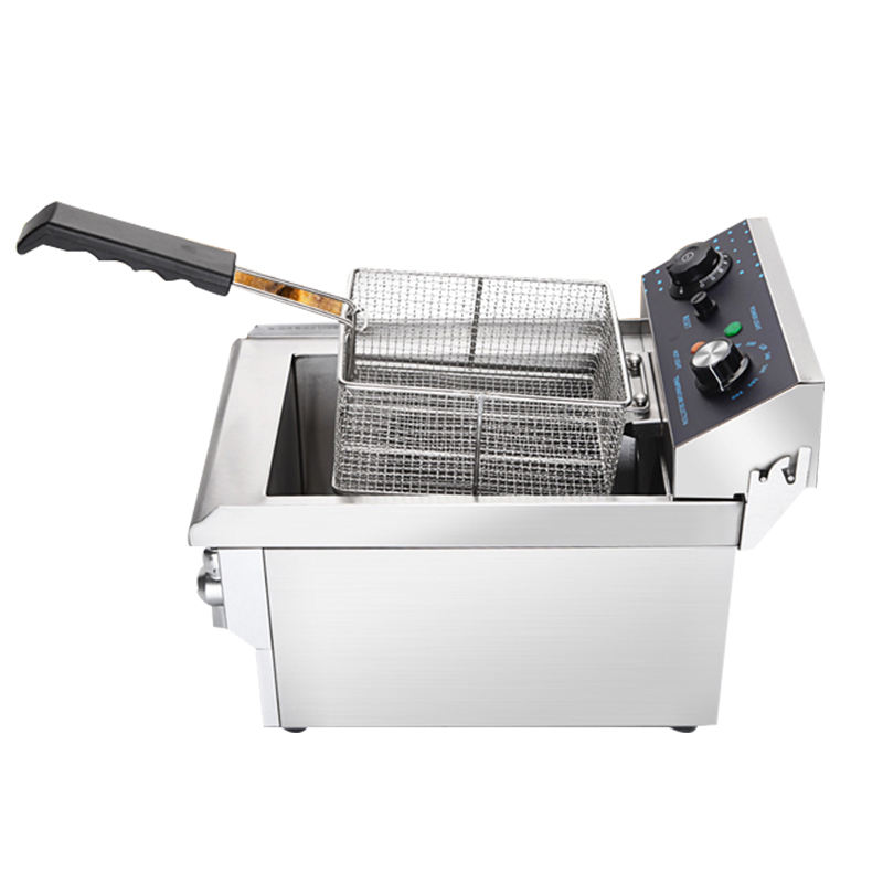หม้อทอดไฟฟ้าสแตนเลส 220V 10 ลิ - Countertop Deep Fryer With Timer บทวิจารณ์และราคา