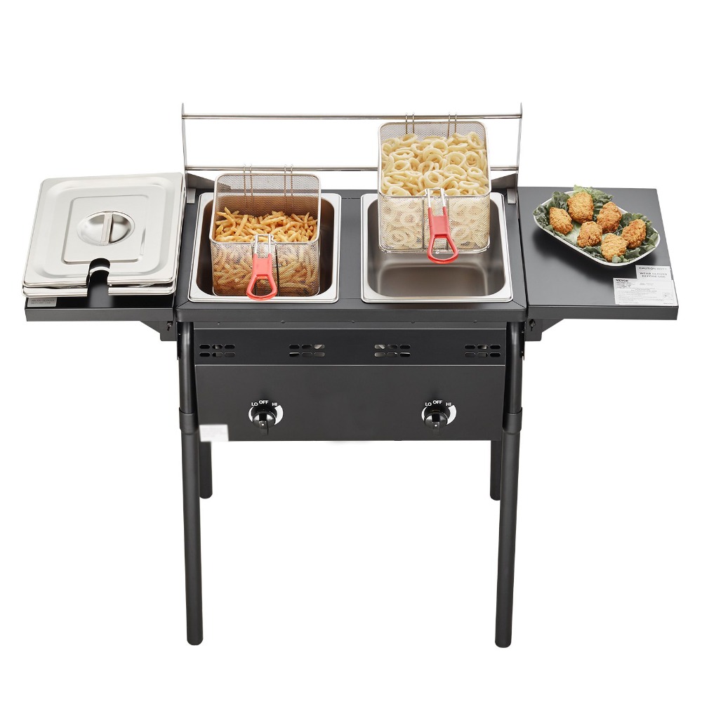 Commercial Outdoor Double Deep - Commercial Gas Deep Fryer Propane บทวิจารณ์และราคา