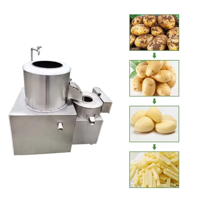 เครื่องล้างปอกหั่นมันฝรั่งสำหร - Commercial Potato Peeler Machine บทวิจารณ์และราคา
