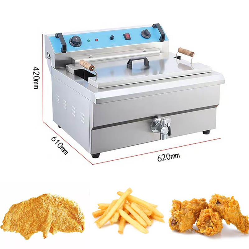 เครื่องทอดไฟฟ้าแบบตั้งโต๊ะ สเต - Electric Fryer Commercial 20L บทวิจารณ์และราคา