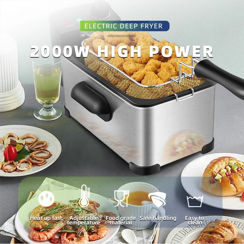 เครื่องทอดไร้น้ำมันสำหรับร้านอ - Countertop Deep Fryer With Timer บทวิจารณ์และราคา