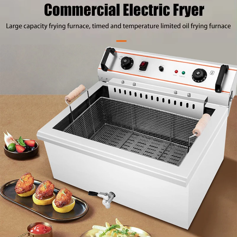 เครื่องทอดไฟฟ้าเชิงพาณิชย์ 20  - Electric Fryer Commercial 20L บทวิจารณ์และราคา