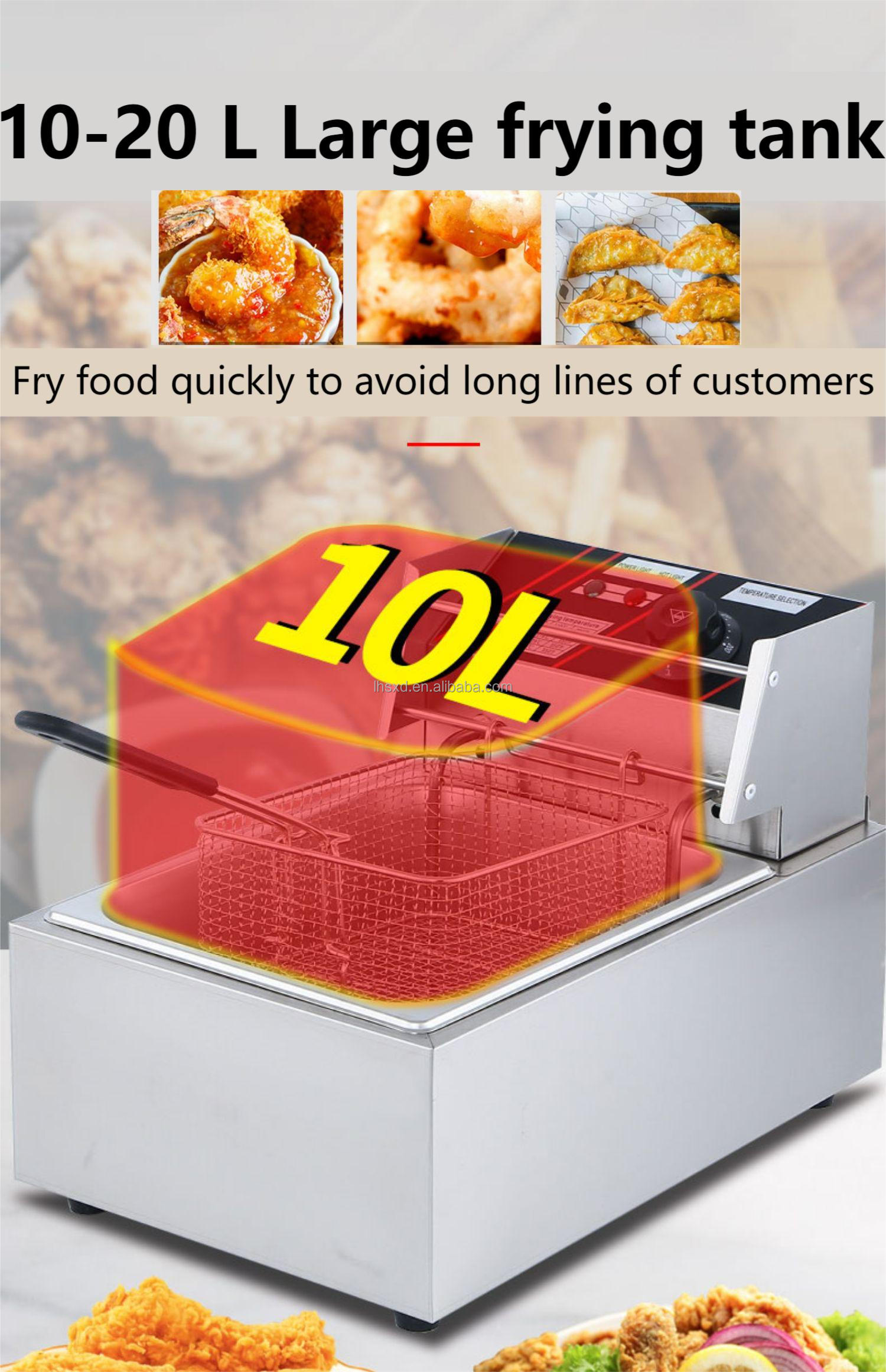 หม้อทอดไฟฟ้าขนาด 20 ลิตร สำหรั - Electric Fryer Commercial 20L บทวิจารณ์และราคา
