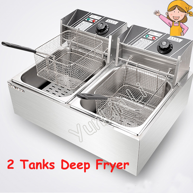 เครื่องทอดไฟฟ้า 2 ถัง พร้อมตะก - Fryer Basket Commercial Stainless บทวิจารณ์และราคา