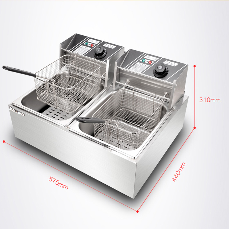 เครื่องทอดไฟฟ้า 2 ถัง พร้อมตะก - Fryer Basket Commercial Stainless บทวิจารณ์และราคา