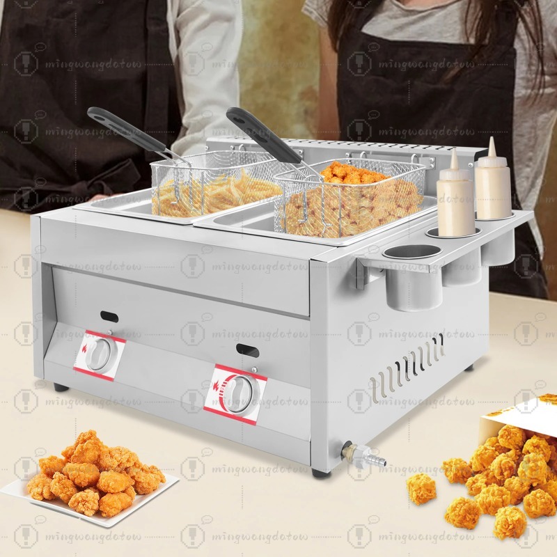 เครื่องทอดแก๊สเชิงพาณิชย์แบบตั - Fryer Basket Commercial Stainless บทวิจารณ์และราคา