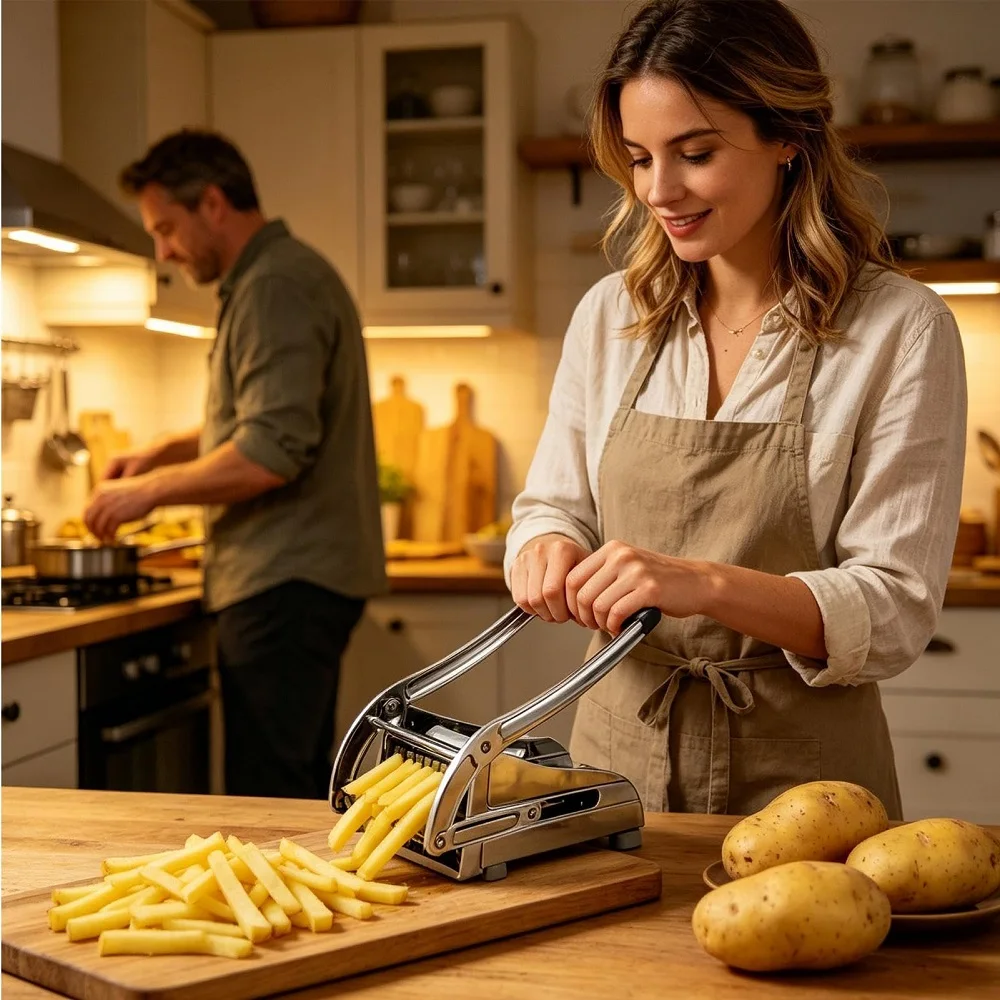 เครื่องตัดมันฝรั่งแบบมือหมุน ส - Commercial French Fry Cutter บทวิจารณ์และราคา