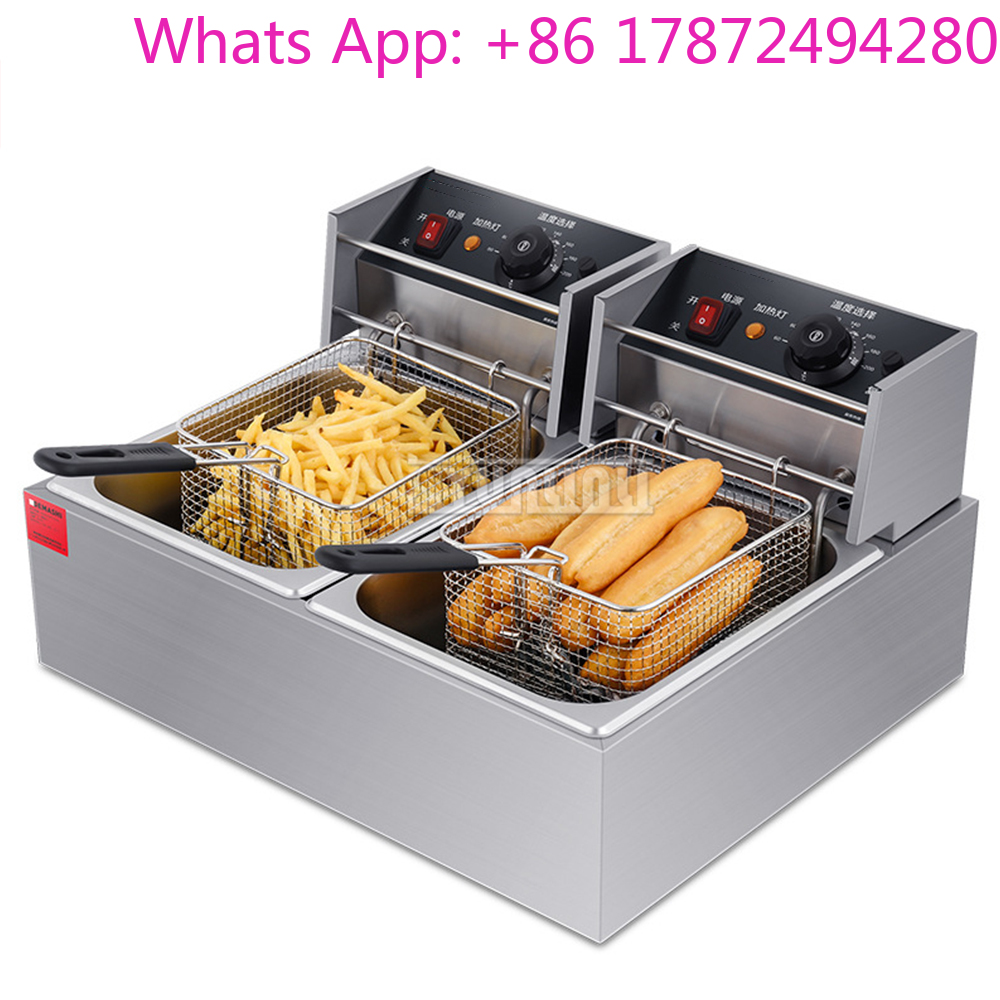 หม้อทอดไฟฟ้า 20 ลิตร แบบสองช่อ - Electric Fryer Commercial 20L บทวิจารณ์และราคา