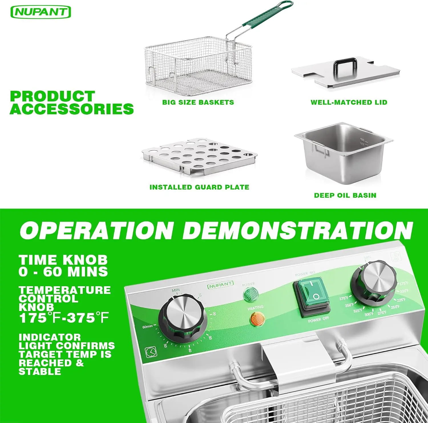 หม้อทอดไฟฟ้าเชิงพาณิชย์ขนาด 20 - Countertop Deep Fryer With Timer บทวิจารณ์และราคา
