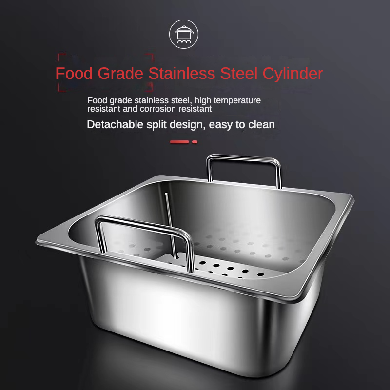 คุณภาพสูง 20L 2 กระป๋อง 2 ตะกร - Electric Fryer Commercial 20L บทวิจารณ์และราคา