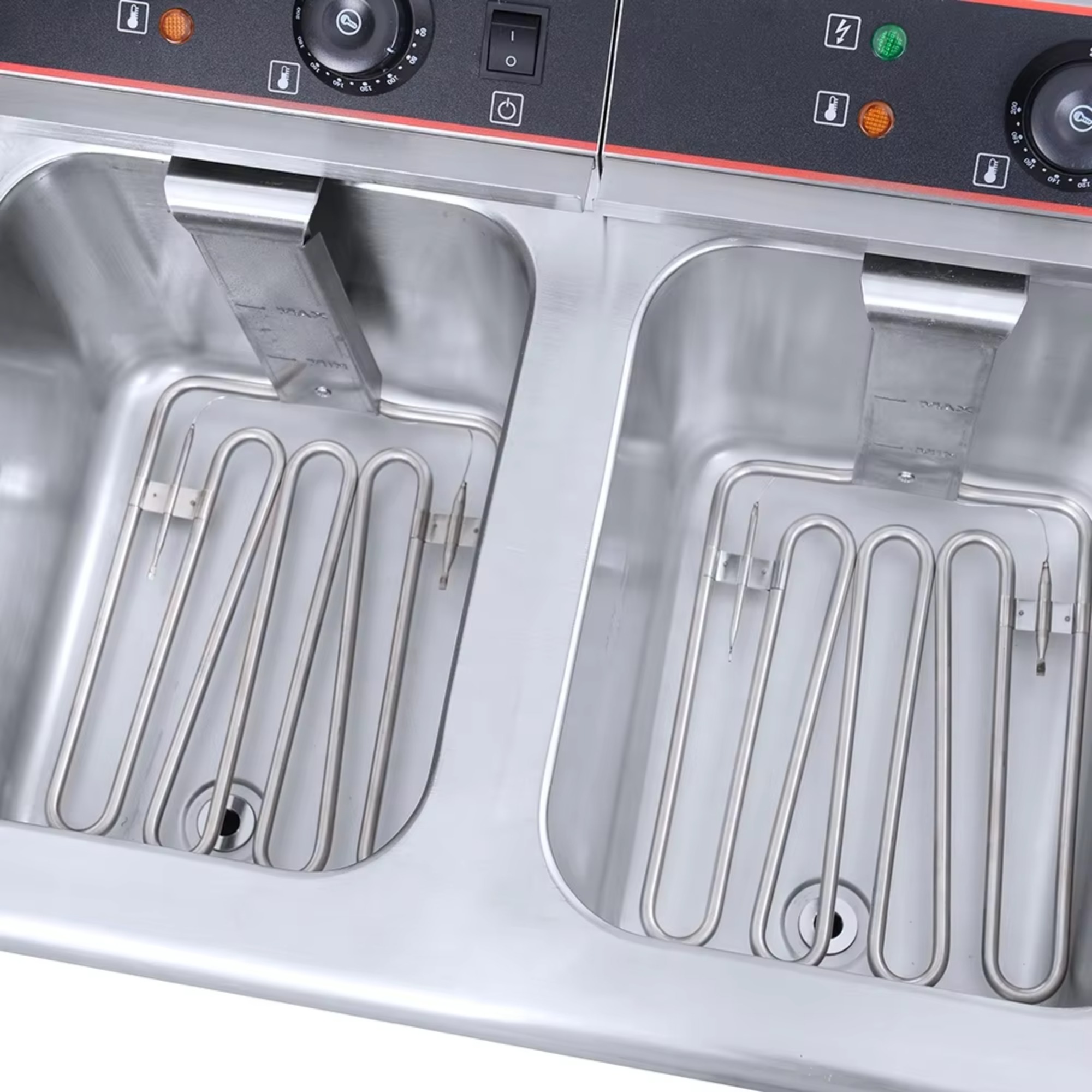 ราคาพิเศษ! เครื่องทอดไฟฟ้าสแตน - Commercial Deep Fryer Double Tank 12L บทวิจารณ์และราคา