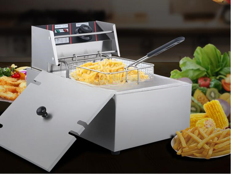 หม้อทอดไฟฟ้าขนาด 20 ลิตร ถังเด - Electric Fryer Commercial 20L บทวิจารณ์และราคา