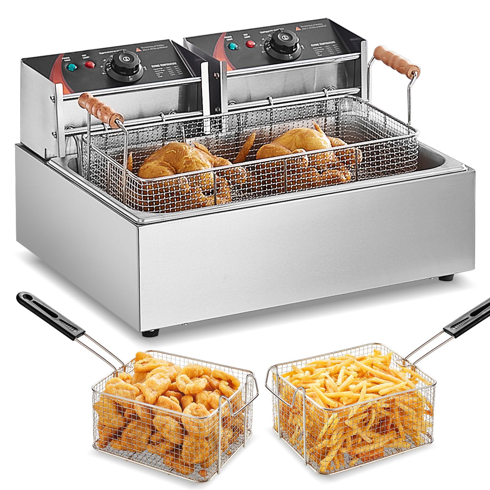 เครื่องทอดไฟฟ้าเชิงพาณิชย์ 300 - Fryer Basket Commercial Stainless บทวิจารณ์และราคา
