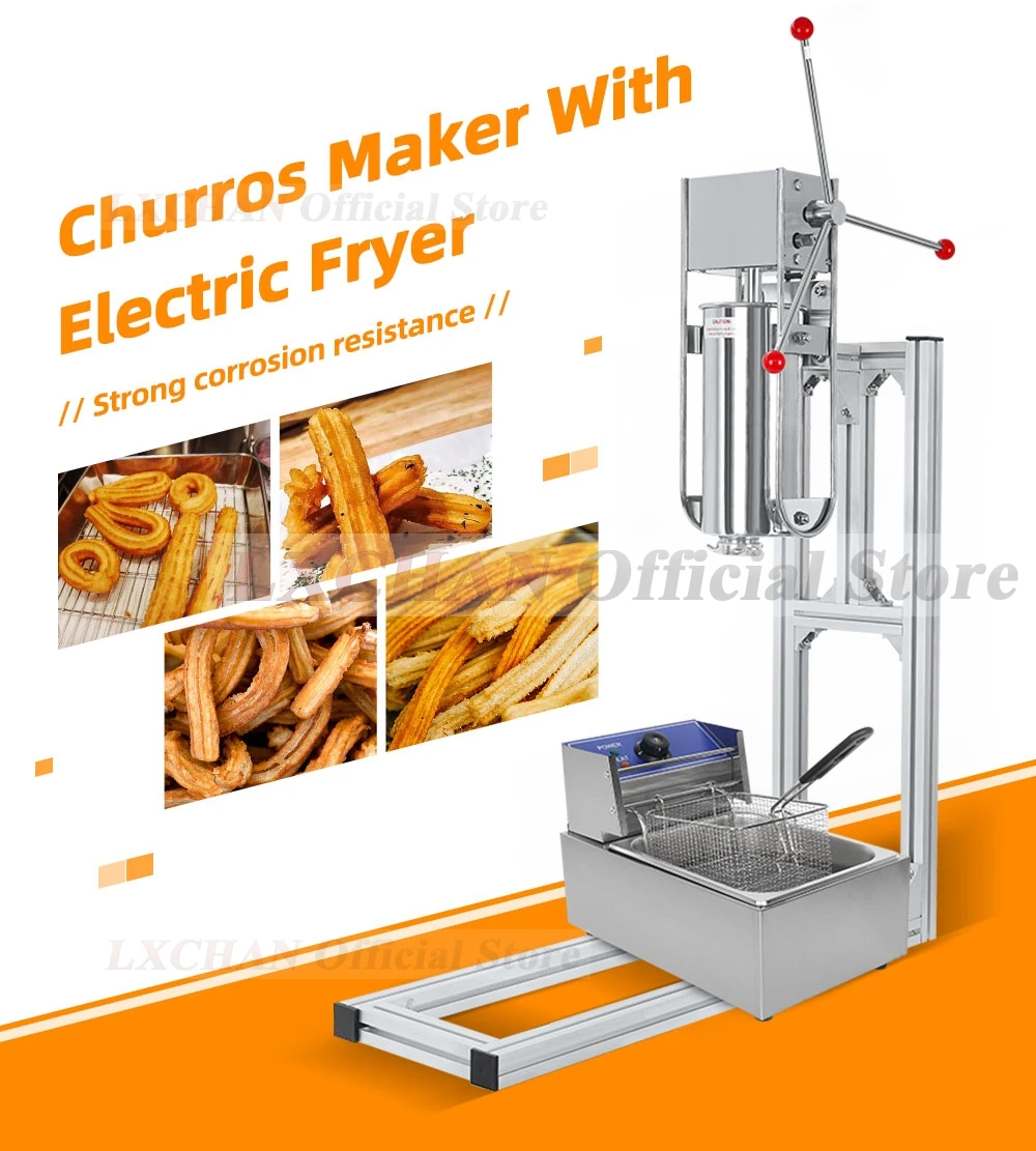 เครื่องทำชูโรส์สเปน 5 ลิตร ยี่ - Electric Churro Maker Machine บทวิจารณ์และราคา