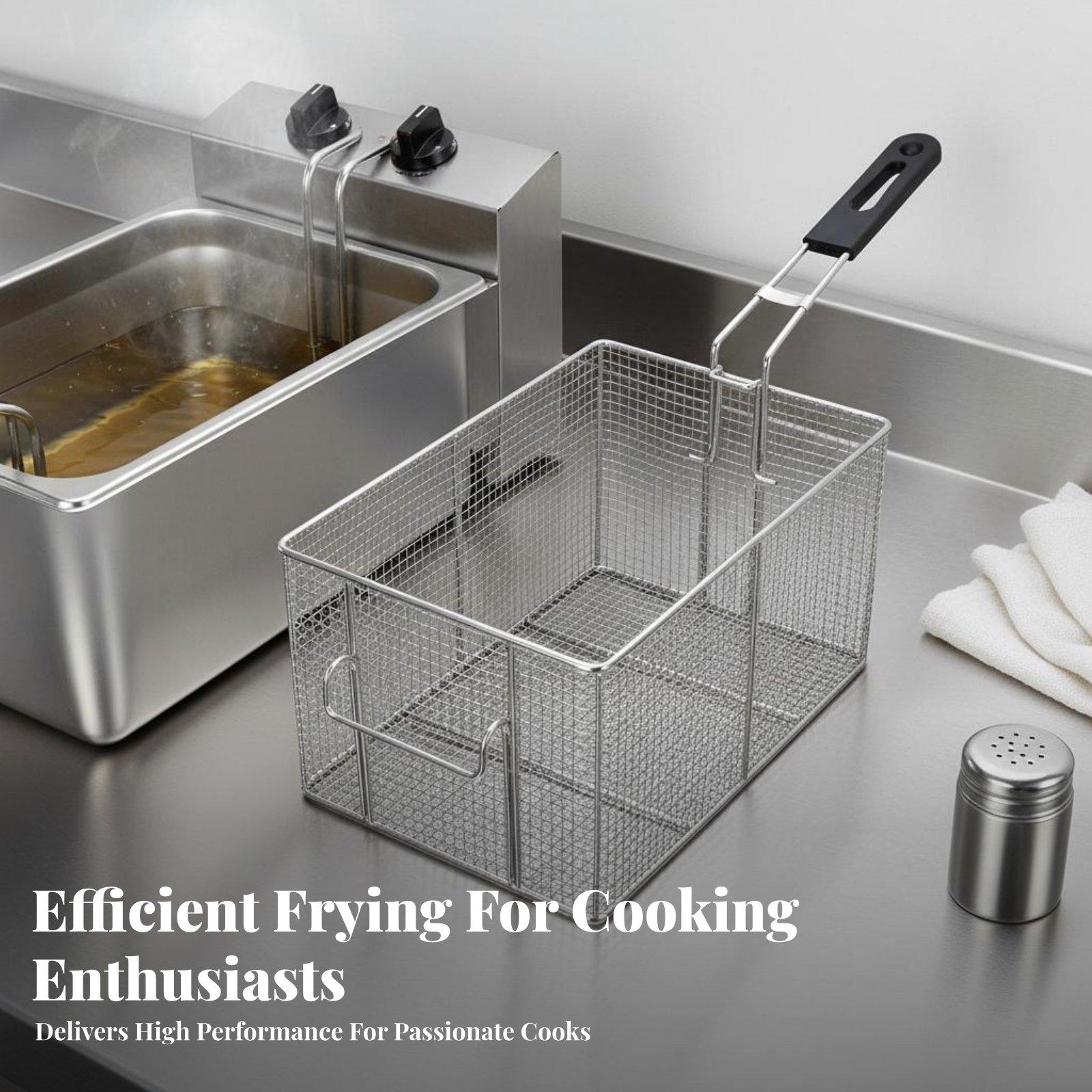 ตะกร้าทอดสแตนเลส อุปกรณ์เสริมส - Fryer Basket Commercial Stainless บทวิจารณ์และราคา