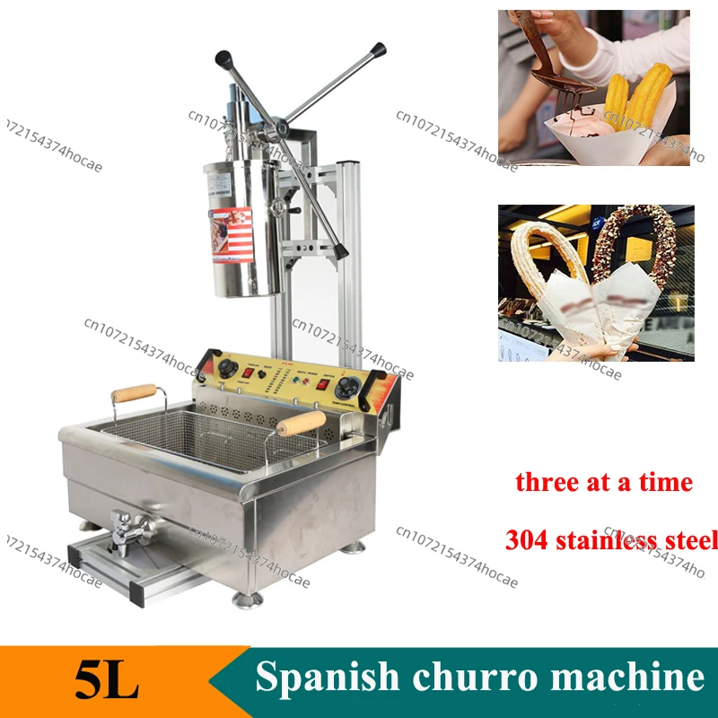 เครื่องทำชูโรส์มืออาชีพ 5 ลิตร - Electric Churro Maker Machine บทวิจารณ์และราคา