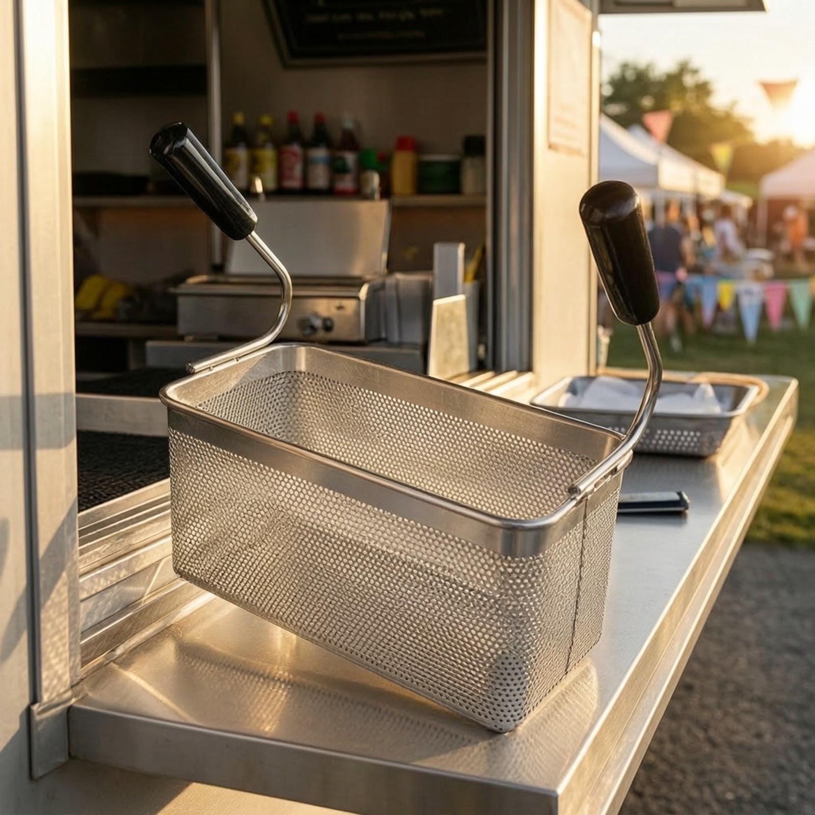ตะกร้าสแตนเลสเกรดเชิงพาณิชย์สำ - Fryer Basket Commercial Stainless บทวิจารณ์และราคา