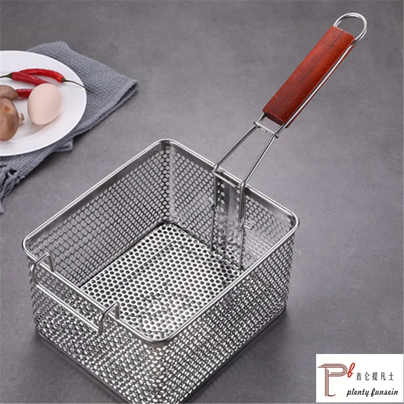 ตะแกรงกรองน้ำมันทอดสเตนเลสสตีล - Fryer Basket Commercial Stainless บทวิจารณ์และราคา