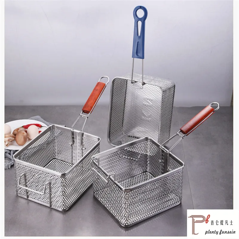 ตะแกรงกรองน้ำมันทอดสเตนเลสสตีล - Fryer Basket Commercial Stainless บทวิจารณ์และราคา
