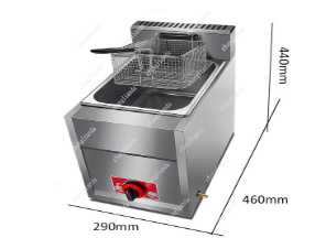 เตาทอดแก๊ส LPG เชิงพาณิชย์ พร้ - Commercial Gas Deep Fryer Propane บทวิจารณ์และราคา
