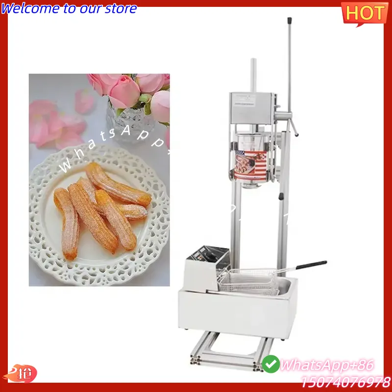เครื่องทำชูโรส์สแตนเลสแบบแมนนว - Electric Churro Maker Machine บทวิจารณ์และราคา