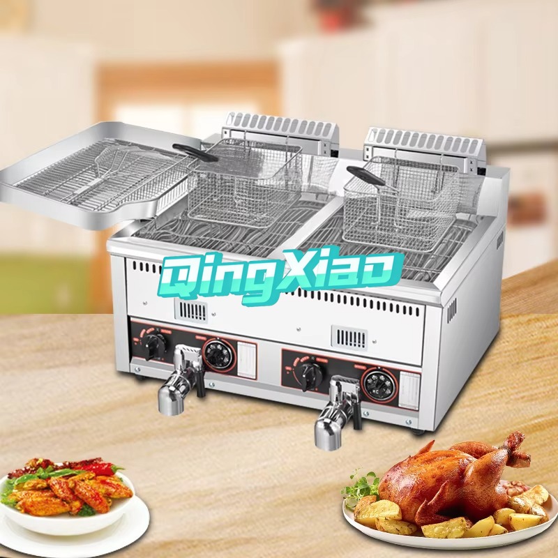 เครื่องทอดไก่และมันฝรั่งทอด 12 - Commercial Gas Deep Fryer Propane บทวิจารณ์และราคา