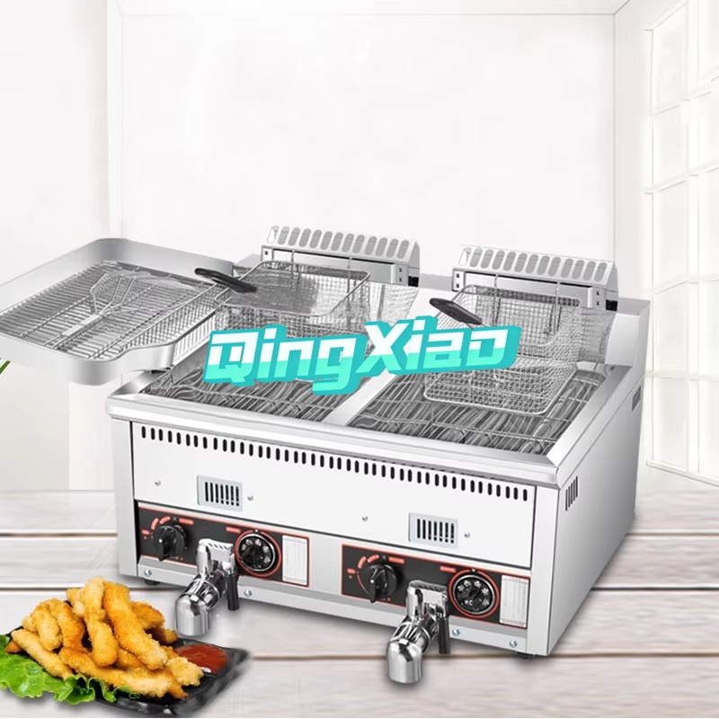 เครื่องทอดไก่และมันฝรั่งทอด 12 - Commercial Gas Deep Fryer Propane บทวิจารณ์และราคา