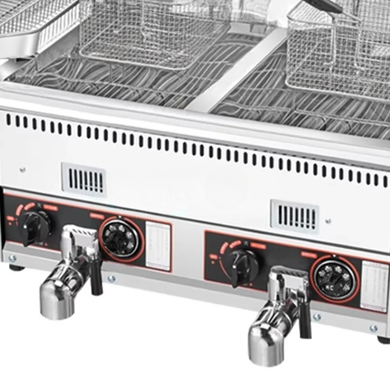เครื่องทอดไก่และมันฝรั่งทอดขนา - Commercial Gas Deep Fryer Propane บทวิจารณ์และราคา